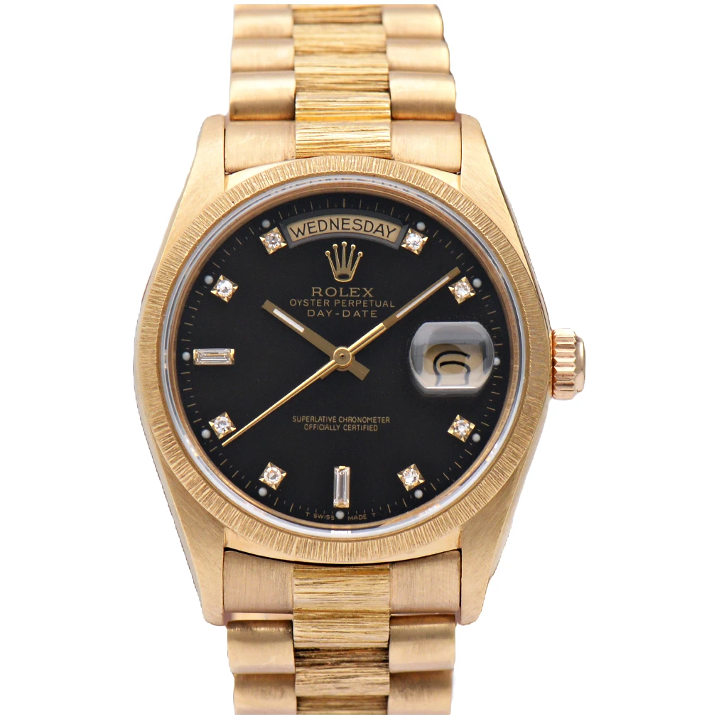 99新 Rolex/劳力士 星期日历型18078树纹带36mm自动机械正品男表