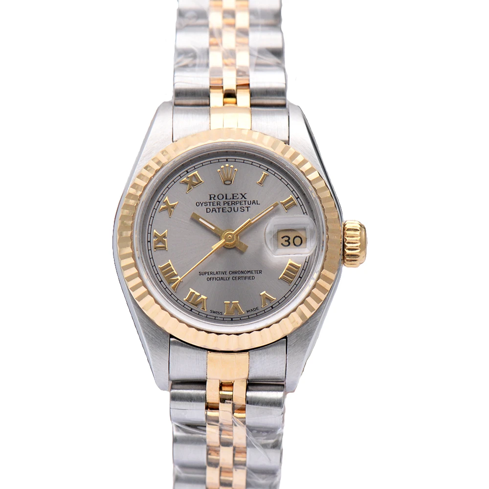 99新 Rolex/劳力士 女装日志79173灰盘罗马26mm自动机械女表