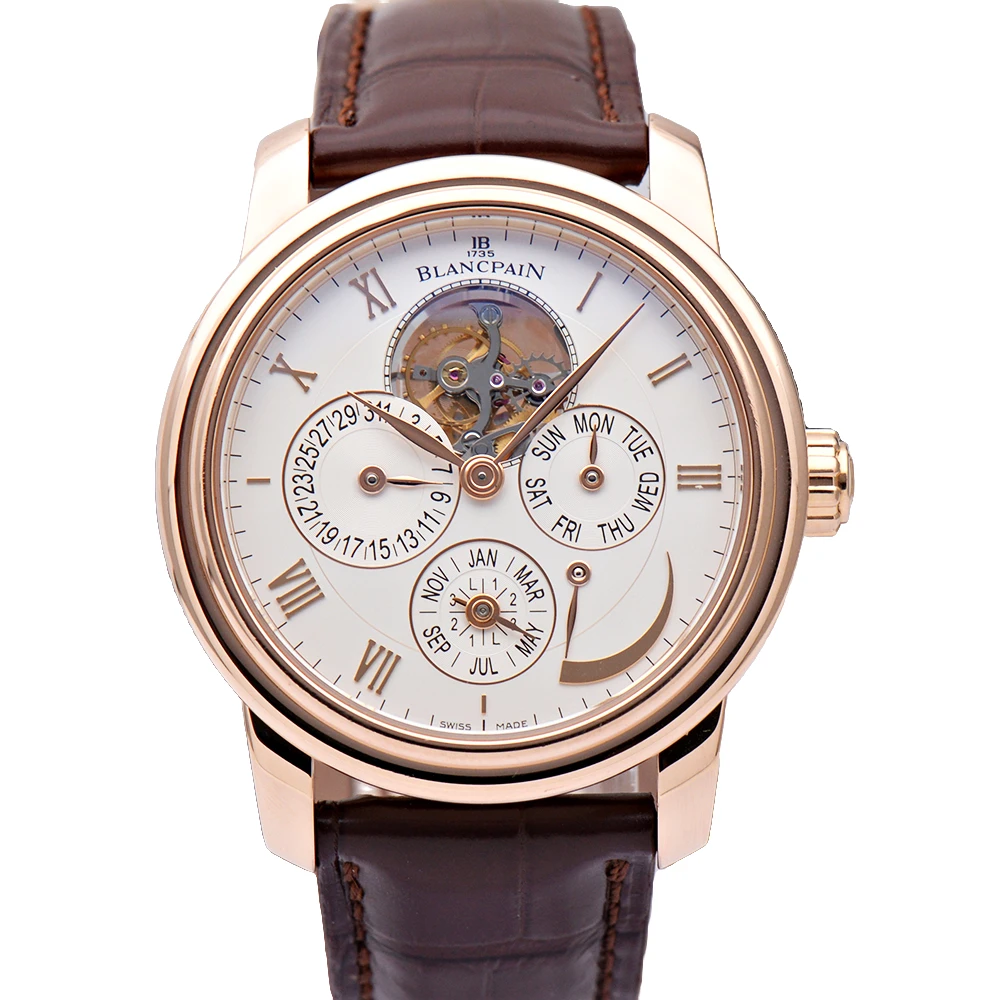 99新 Blancpain 经典系列4225-3642-55B/18K红金42mm自动机械男表