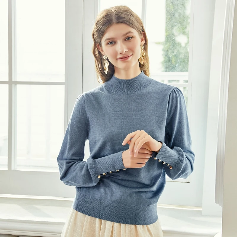 【直播专享】哥弟真的好羊毛针织打底衫中高领毛衣A300779