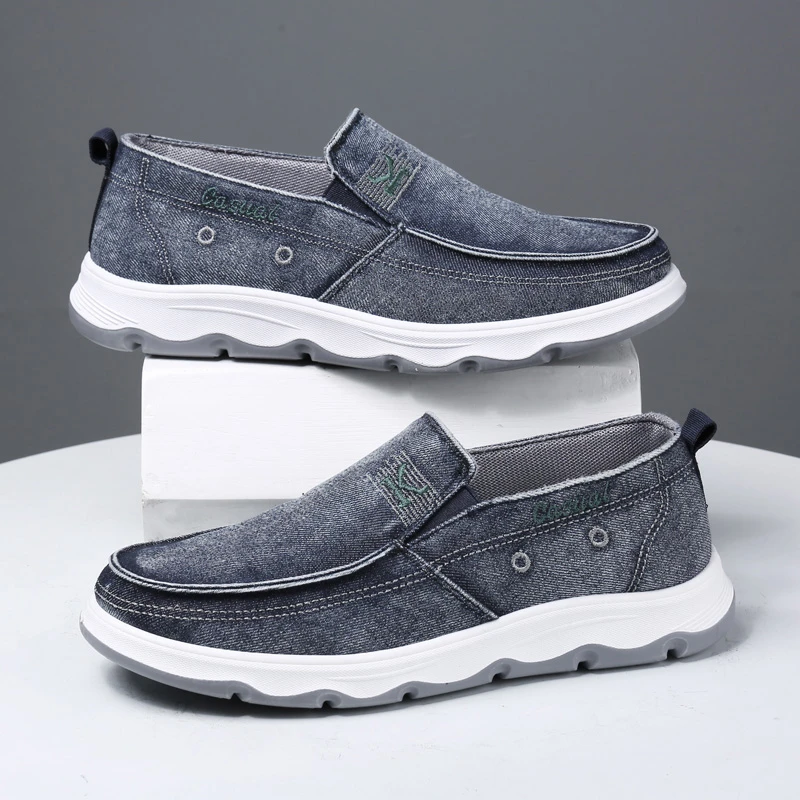 老北京布鞋防滑轻便休闲鞋中老年透气百搭运动鞋一脚蹬软底爸爸鞋