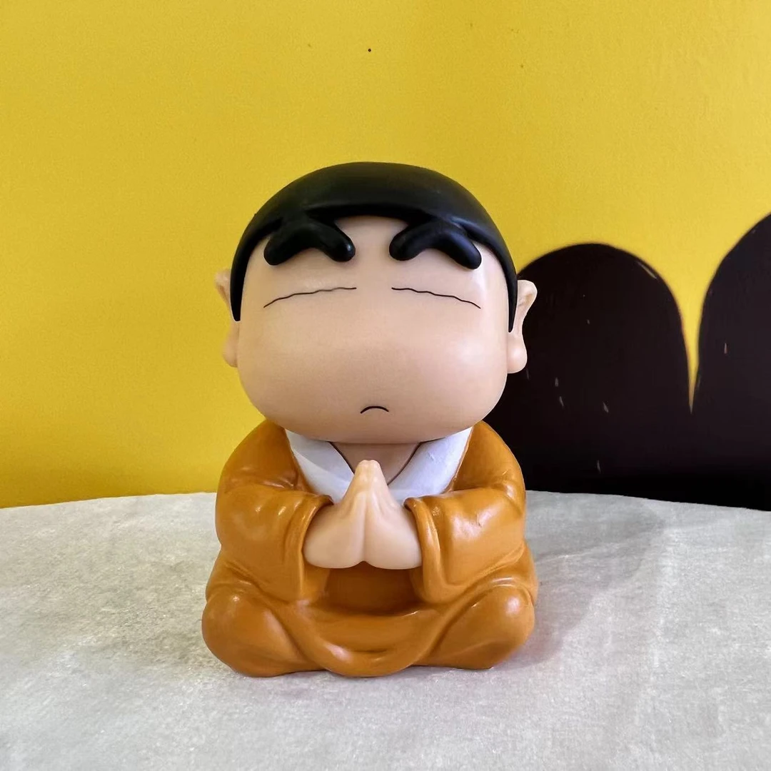 如意小新蜡笔小新手办盒装车载摆件公仔和尚模型个性女孩潮玩礼物