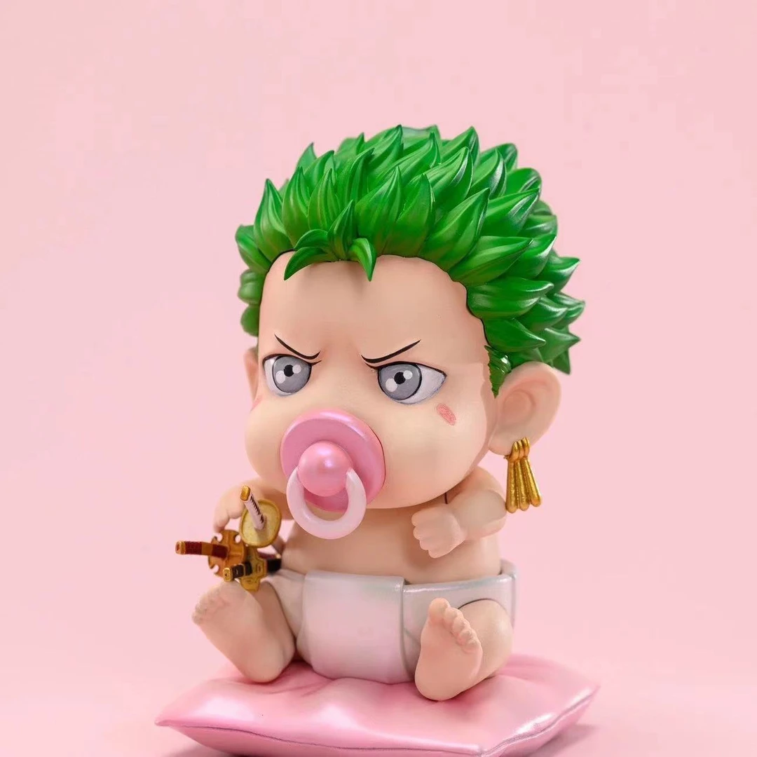 海贼王索隆手办车载摆件奶嘴宝宝索隆盒装模型桌面摆件女男生礼物