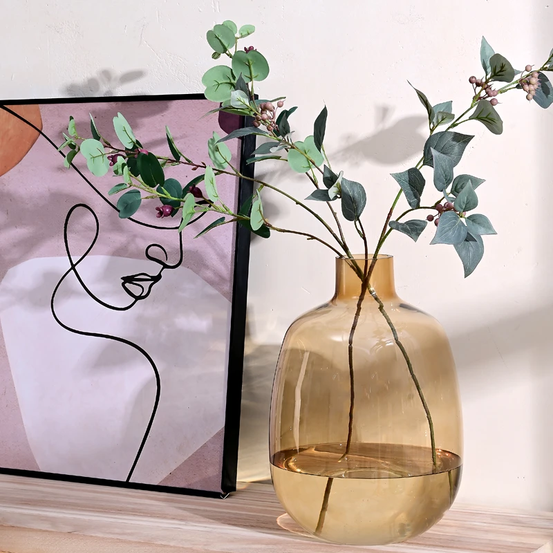 「落地大花瓶」简约时尚大规格高标准玻璃花瓶鲜花绿植鲜切插花水养