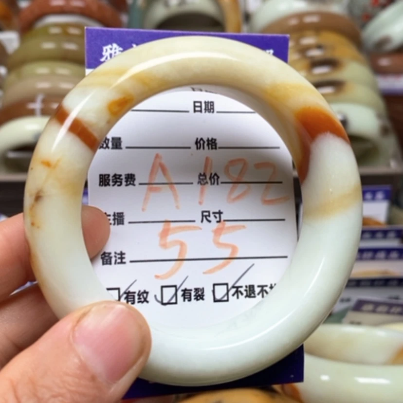 【闪购商品】蛇纹石玉手镯未镶嵌