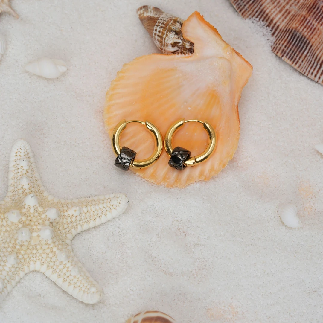 铜合金耳饰 气质时尚耳环复古简约个性中古圈圈素款2116