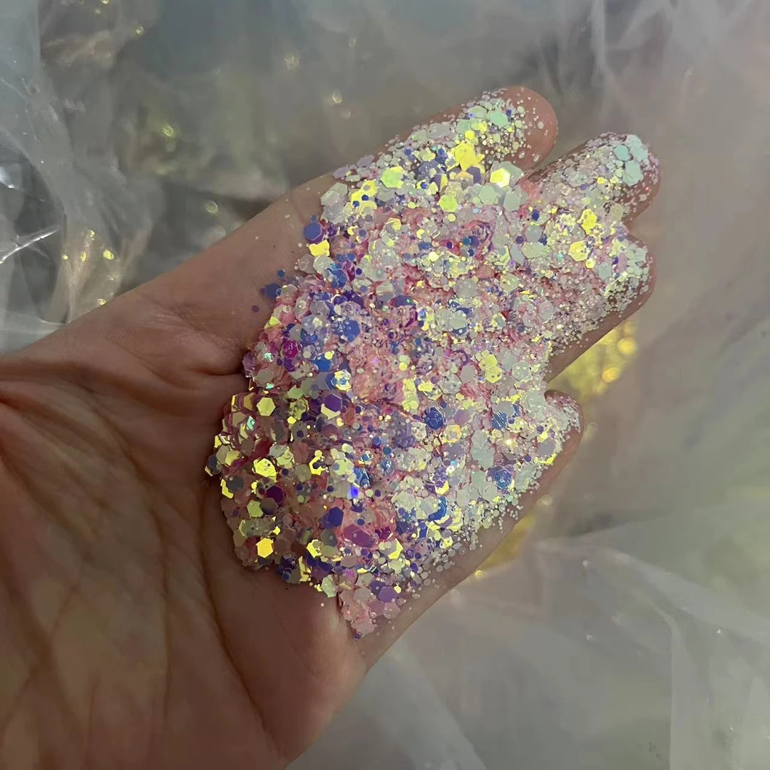 猛男家六六系列闪粉亮片diy流沙流麻美甲材料