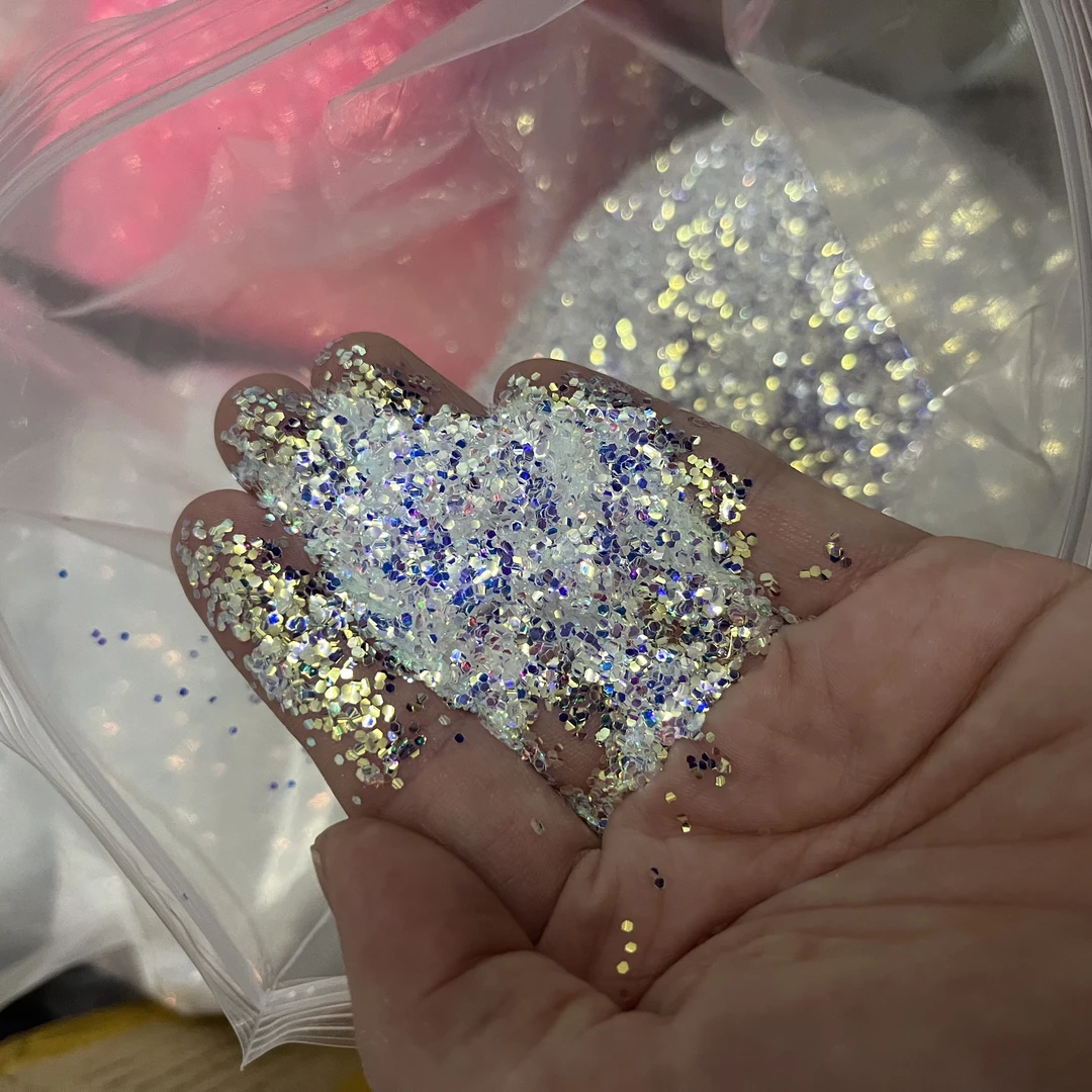 猛男家迷你压纹闪粉亮片diy流沙流麻美甲材料