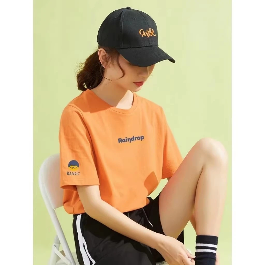 女款袖标猫脸】女款 精梳棉纯棉T恤 纯棉短袖百搭宽松重磅纯棉