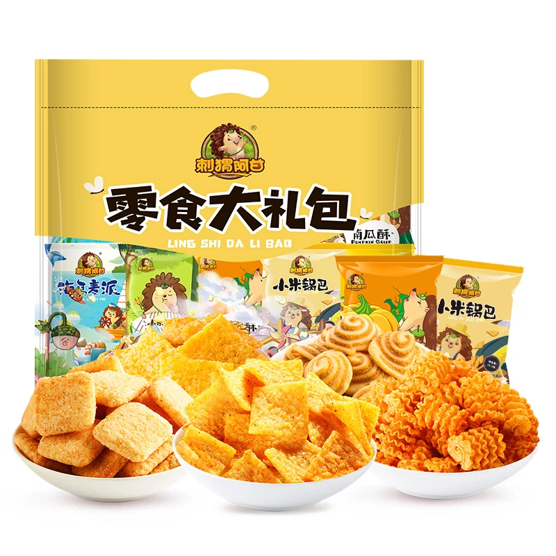 刺猬阿甘 零食大礼包312g 解馋小吃 多种口味休闲零食