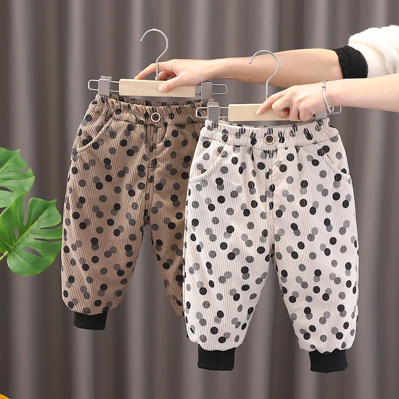 男童加厚棉裤儿童洋气新款宝宝加绒裤子冬季婴儿外穿小童冬季保暖