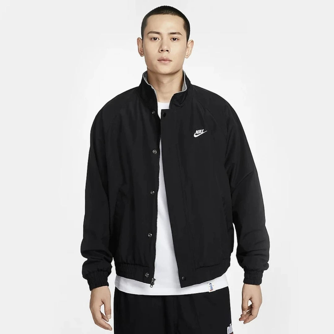 【耐克/就近门店发货】NIKE男子秋冬黑色休闲立领外套FZ0657-010