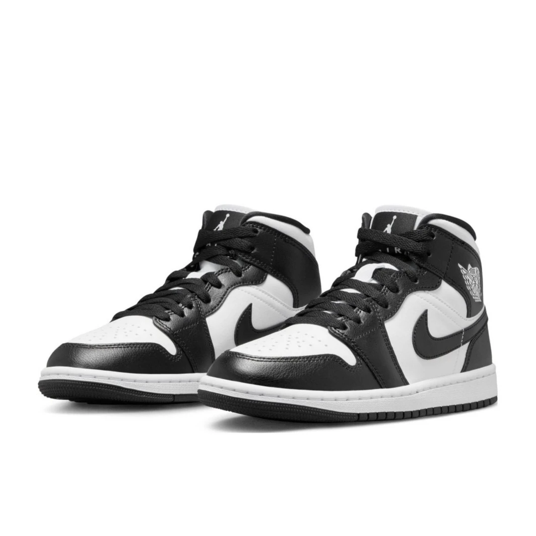 【耐克/就近门店发货】Nike女子AJ1黑白中帮休闲鞋DV0991-101