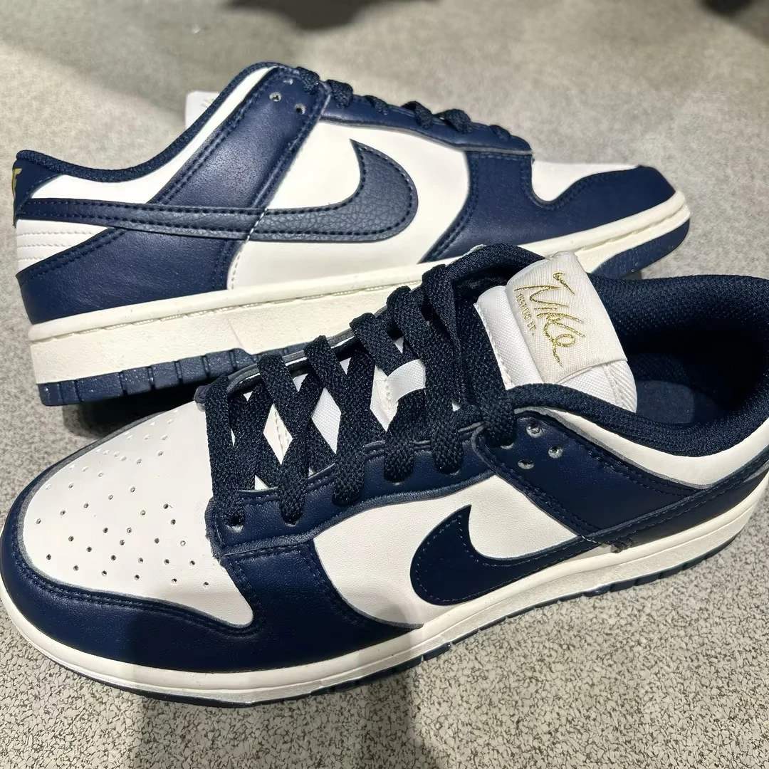 【NK/就近门店发货】NIKE耐克女子DUNKLOW休闲鞋海军蓝FZ6770-001
