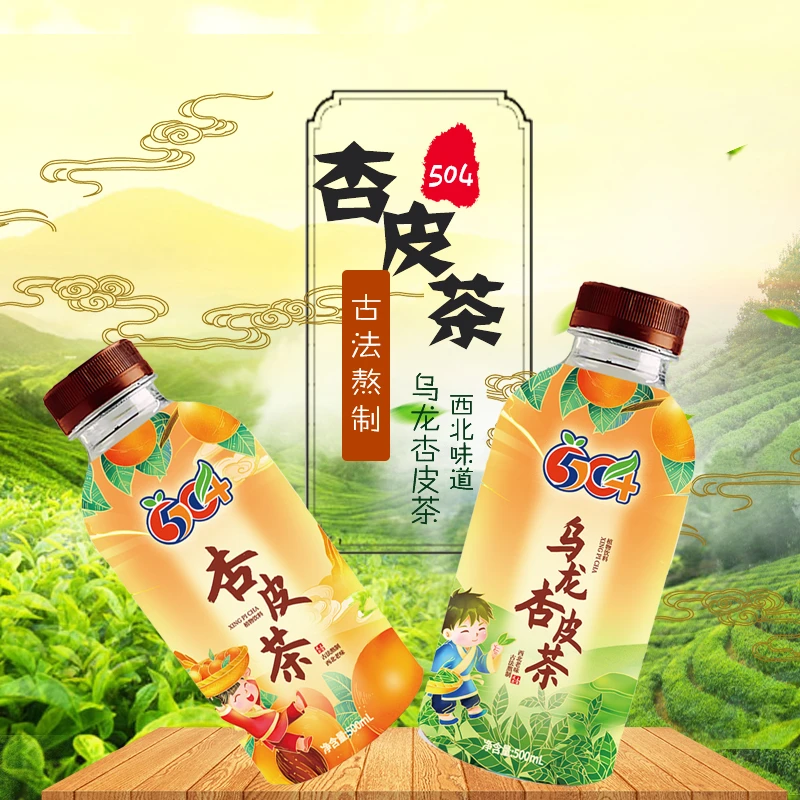 504甘肃特产古法熬制特制果味饮料原味乌龙杏皮茶净含量500ml