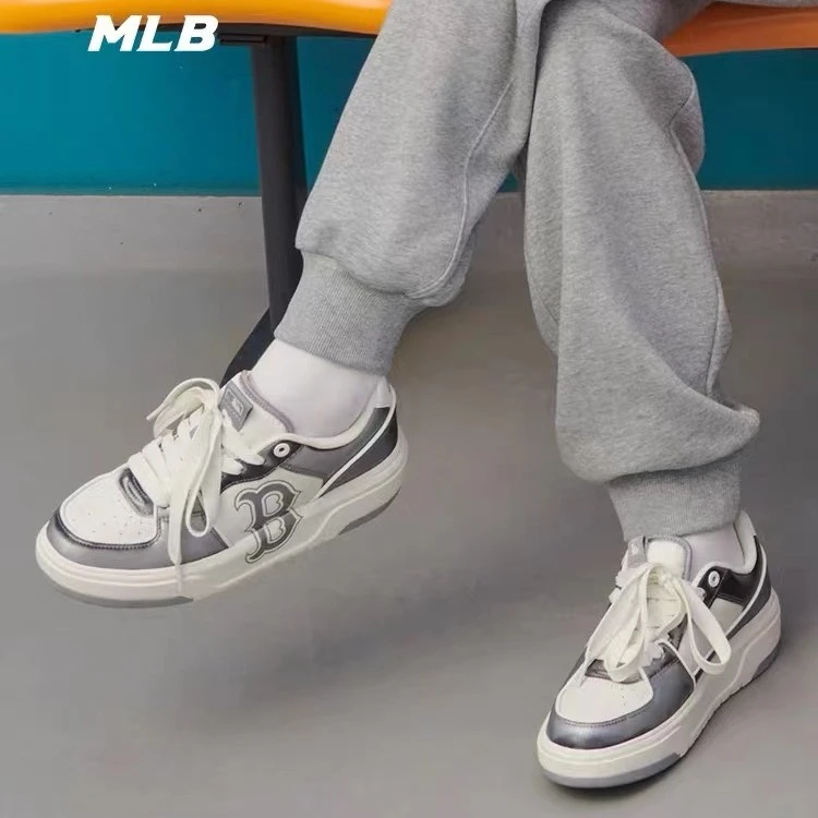 MLB张凌赫明星款男女情侣潮流运动板鞋液态银学长鞋春夏3ASXCLH3N