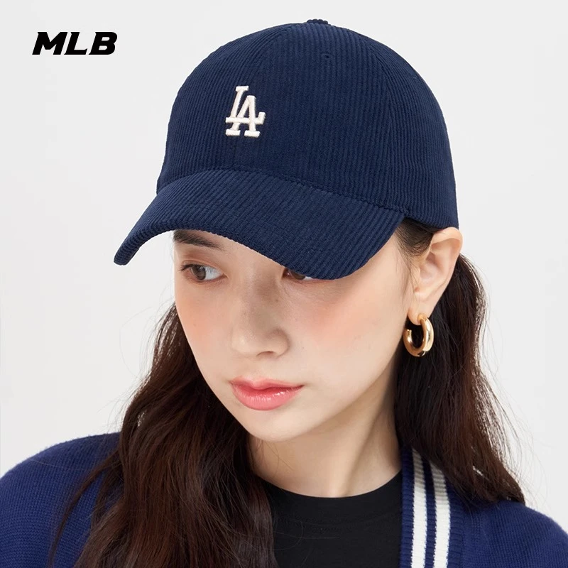MLB男女情侣百搭纯色软顶棒球帽时尚休闲刺绣帽logo春夏3ACPWC136
