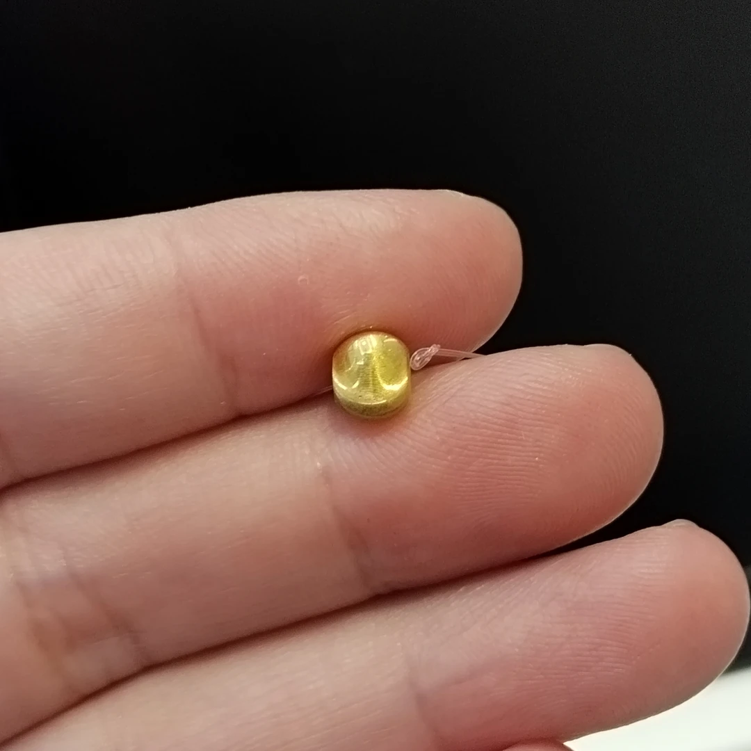【猫眼金珠】六桂福足金猫眼黄金珠子黄金散珠百搭配珠