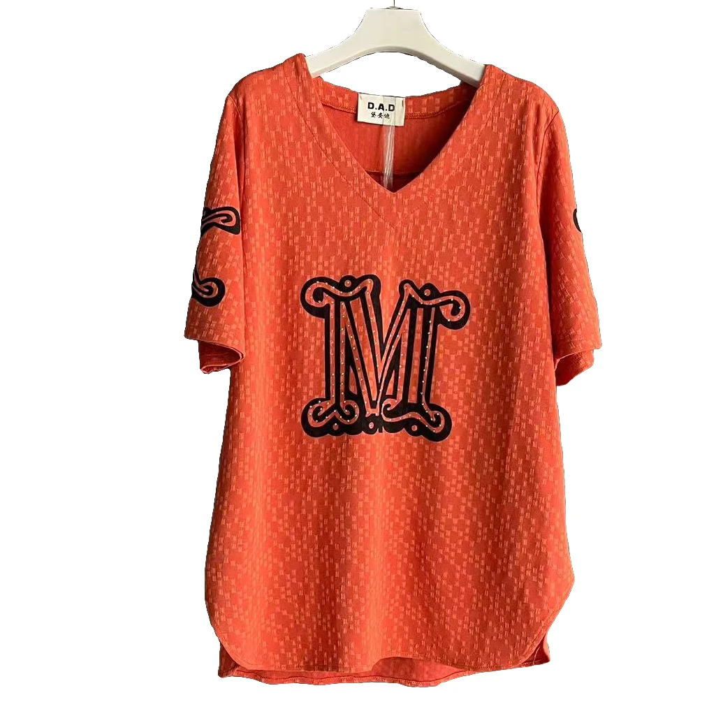 大码女装夏季宽松时尚休闲衫大版