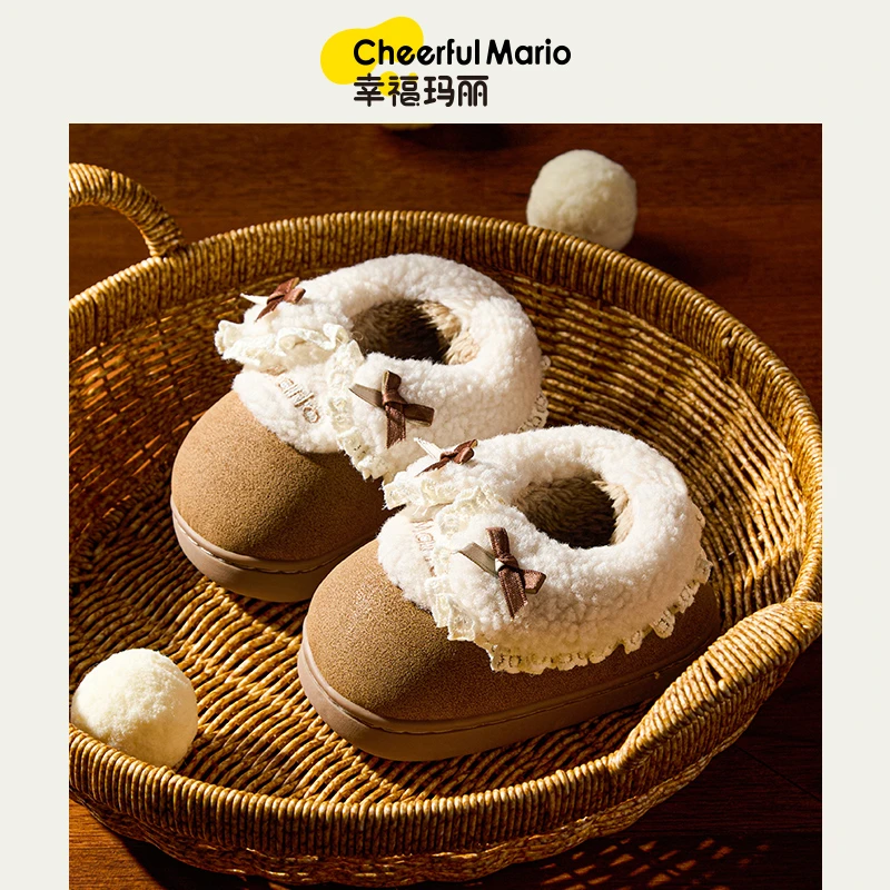 宝宝棉拖鞋儿童冬季新款2024女童室内保暖女孩中童岁幼儿家居棉鞋