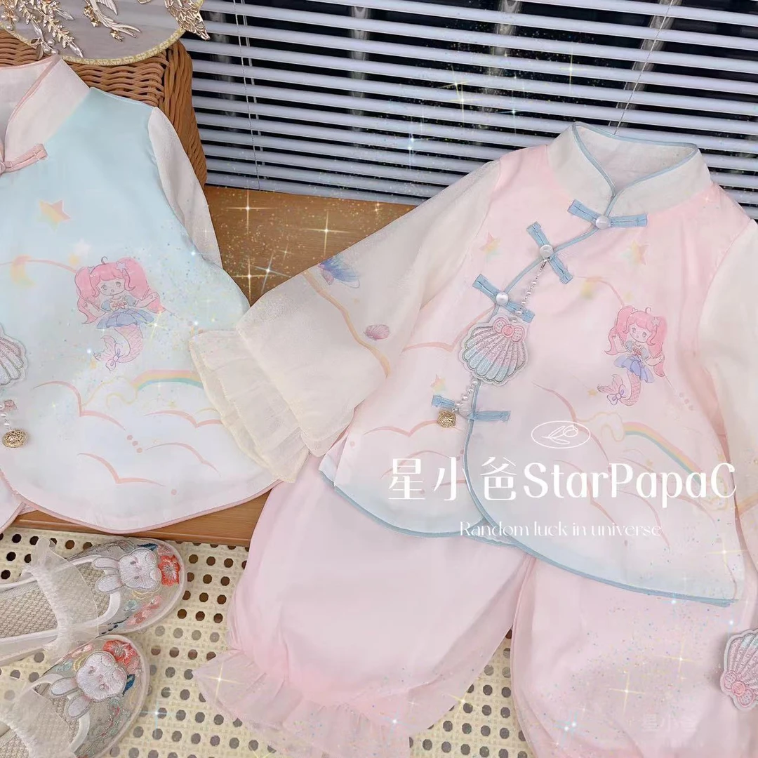 【粉丝专享价】2025新款女童中国风汉服套装儿童古风唐装