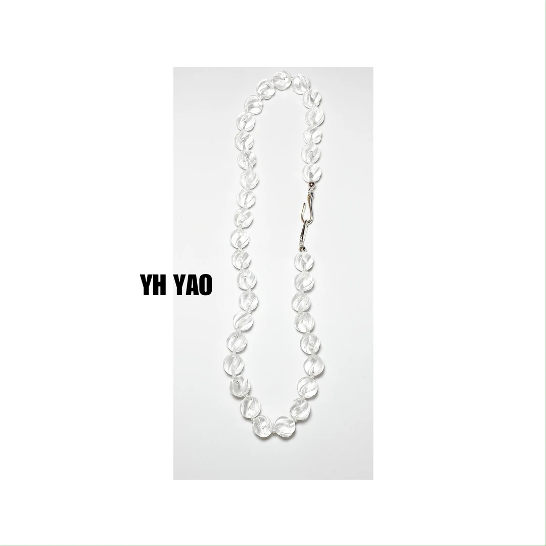 YH·YAO/姚雨何 吊坠925银仿水晶 个性小众设计款时尚水晶项链