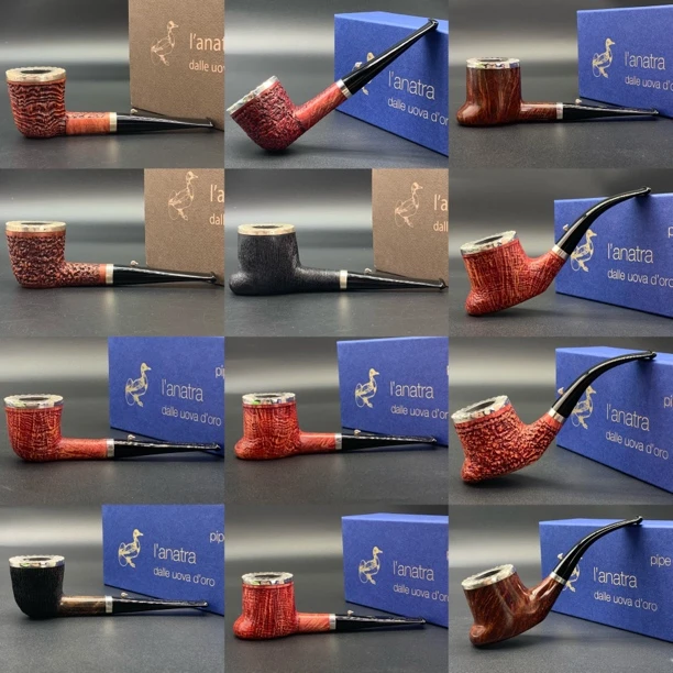 意大利 鸭子L'Anatra 手工石楠木烟斗 十五子棋系列
