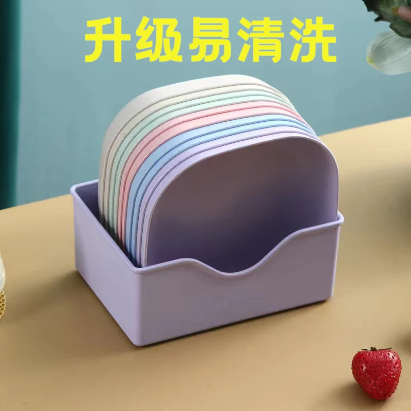 【材质保障网红吐骨碟】家用加深加大渣盘骨头盘水果零食盘餐盘