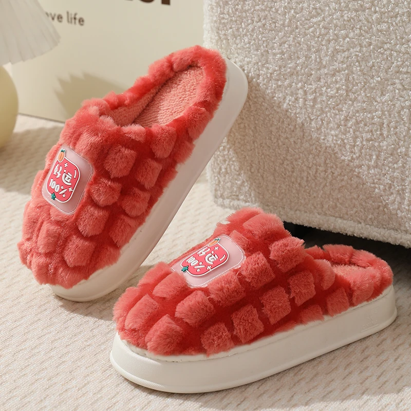 2023年新品情侣棉拖鞋居家厚底防滑月子保暖冬季毛绒棉拖棉拖鞋