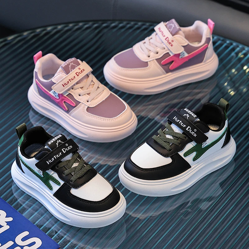 儿童运动鞋2025春秋男童软底中大童面包鞋百搭女孩学生潮流板鞋
