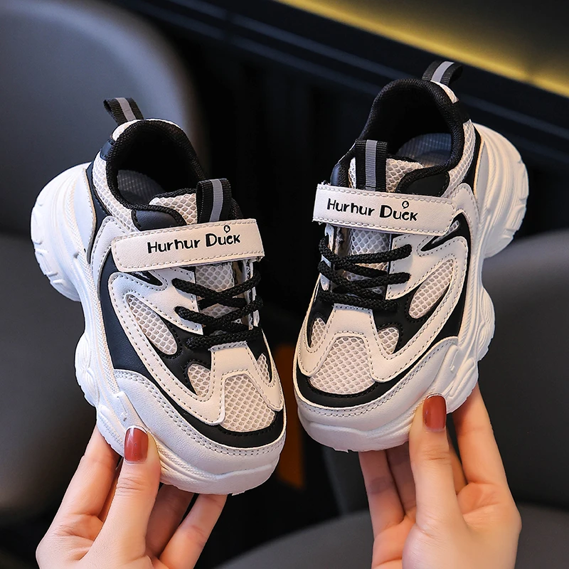 儿童运动鞋童鞋男童6-12岁中大童防滑软底休闲女孩老爹鞋韩版潮流