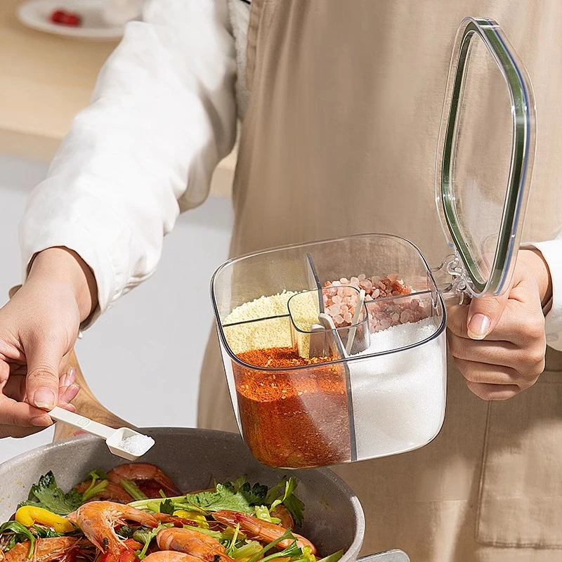 豫之曙调料盒家用厨房调料罐一体多格盐味精胡椒收纳佐料调味瓶