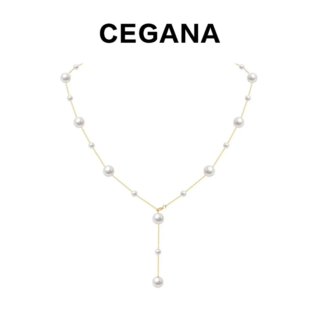 CEGANA 铜合金项链 【满天星】饰品小众白色轻奢感项链颈链锁骨链