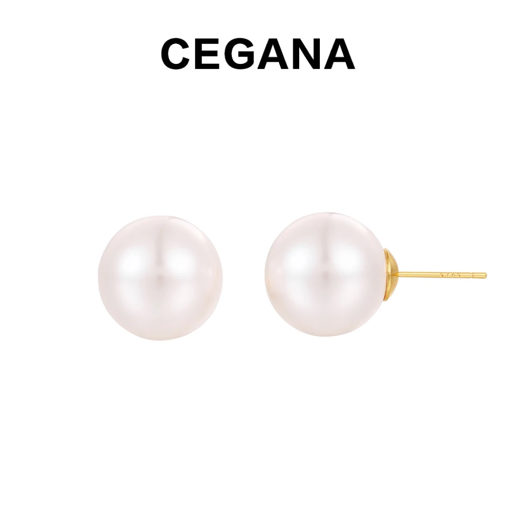 铜合金仿珍珠耳饰 CEGANA轻奢百搭仿珍珠耳钉时尚气质小众-css