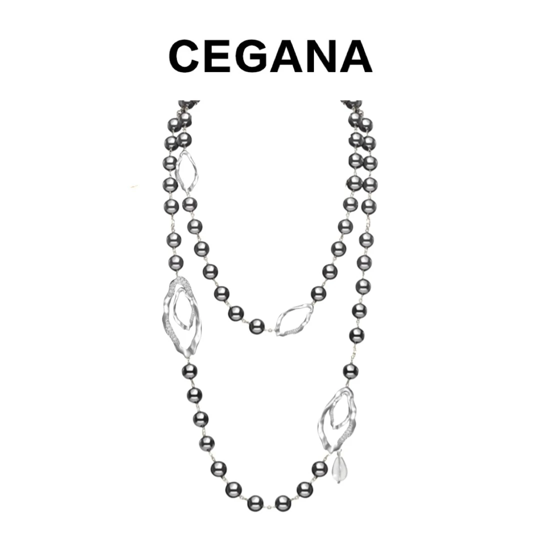 铜合金项链 CEGANA【水之影】小众高级感多种戴法毛衣链欧若风穿搭