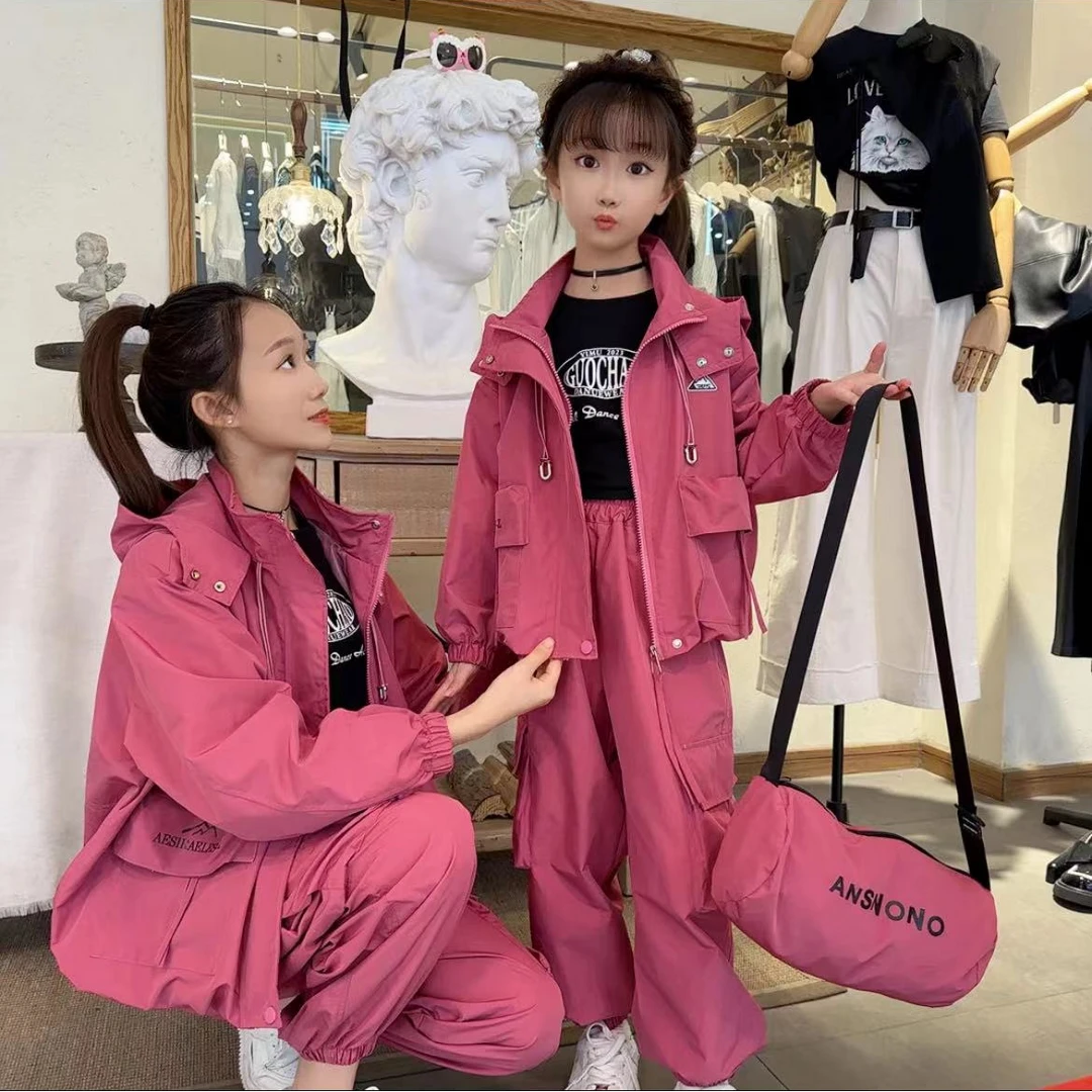 （送包包）2025新款秋款韩系网红炸街洋气韩版工装休闲套装