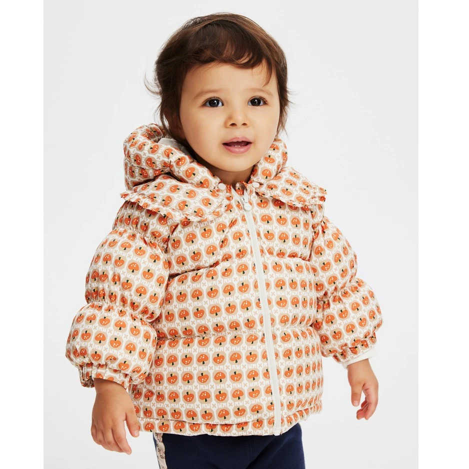 balabala幼童轻薄卡通保暖女婴童服装2022冬羽绒服200422107006