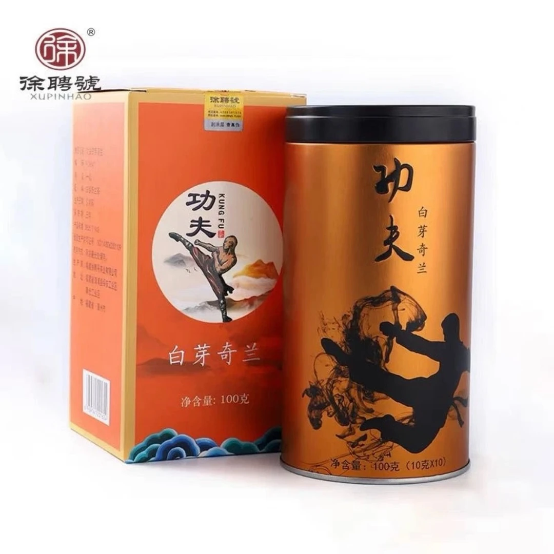 徐聘号功夫白芽奇兰茶叶浓香型兰花香炭焙乌龙茶一级100克/罐正品