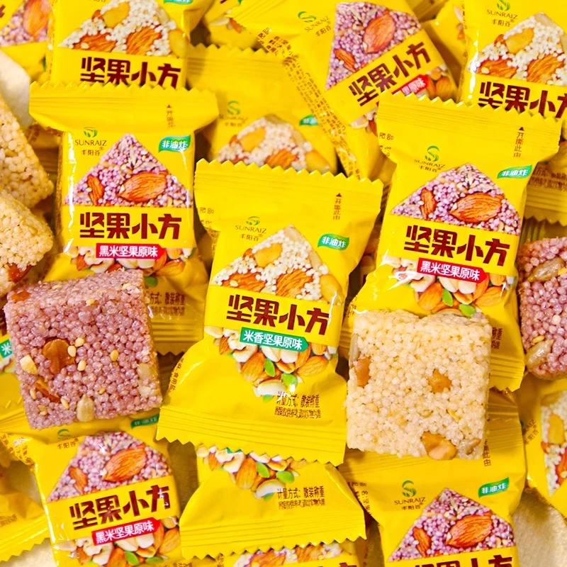 丰阳谷坚果小方小米酥米花糖花生坚果零食休闲小吃食品独立小包装