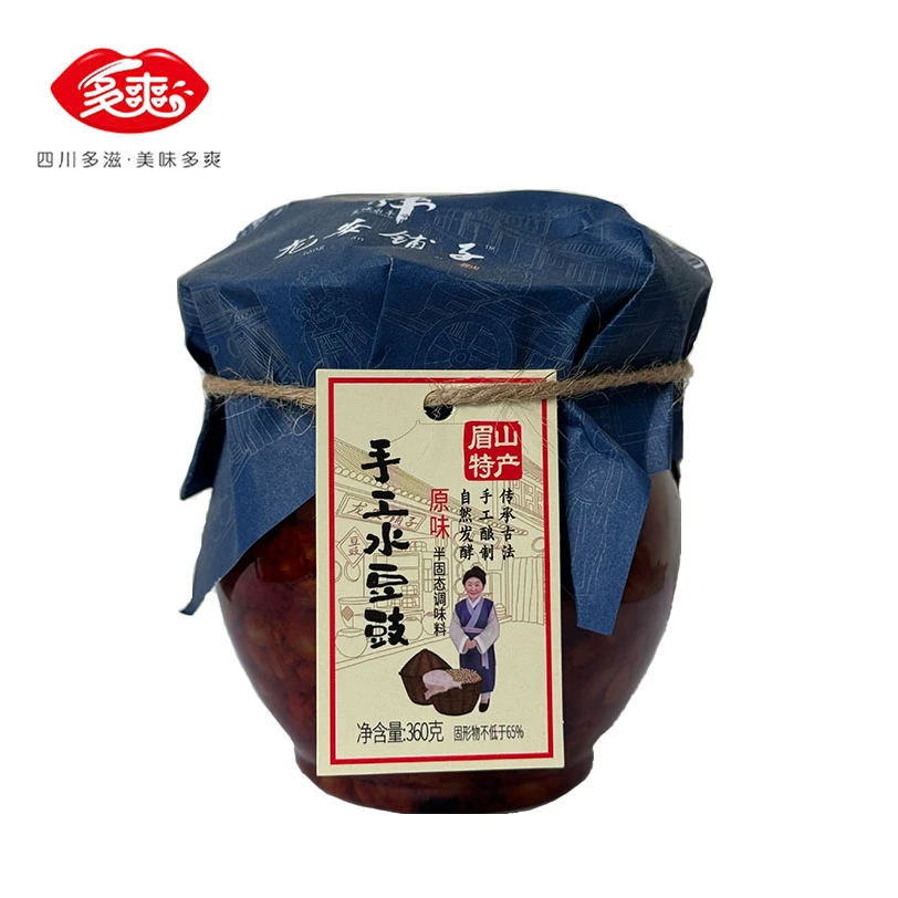 眉山特产手工水豆豉传统技艺下饭伴手礼360g四川四川水豆豉下饭菜