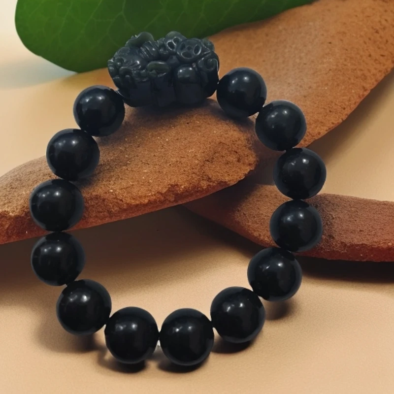 和田玉貔貅手串平安串男人女人佩戴