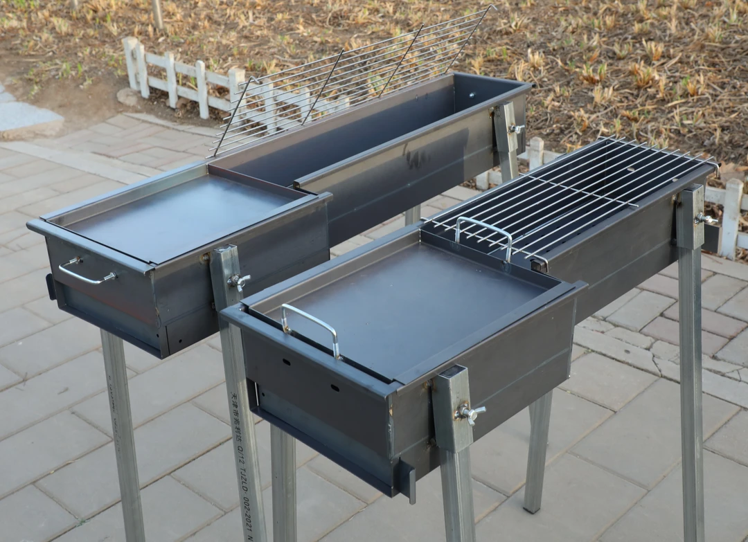 架烧烤炉炭火炉家用户外特厚激光满焊加宽庭院露营拆卸站立式架子