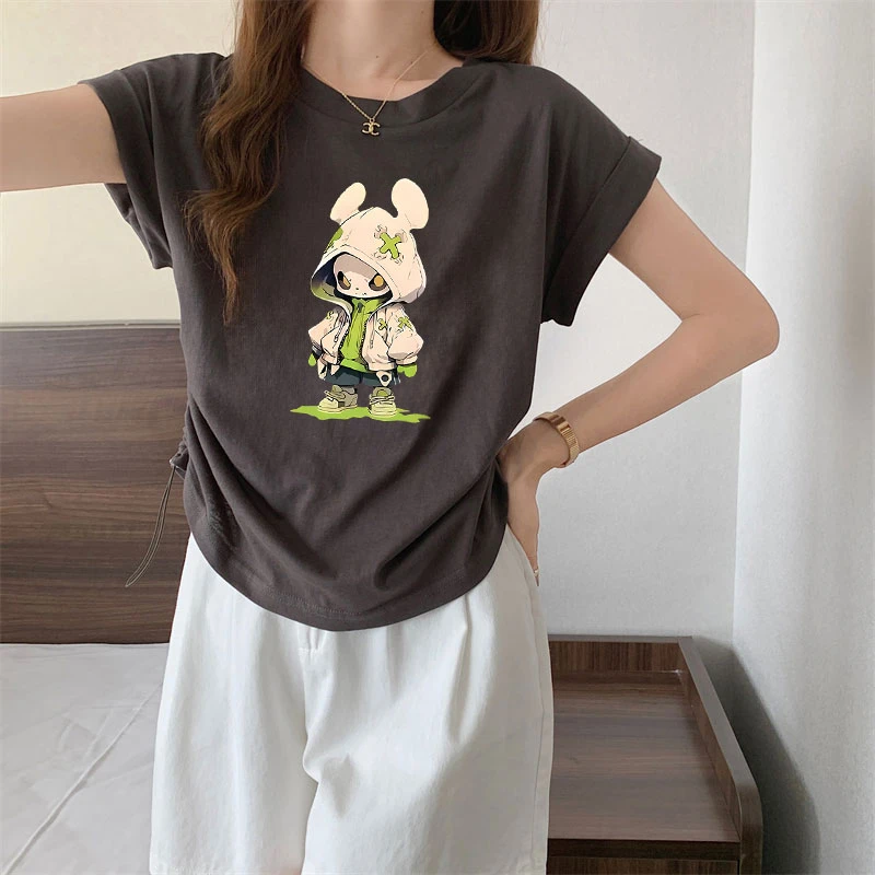 大码女装2024年夏装新款减龄休闲遮肉显瘦百搭爆款高档t恤上衣潮