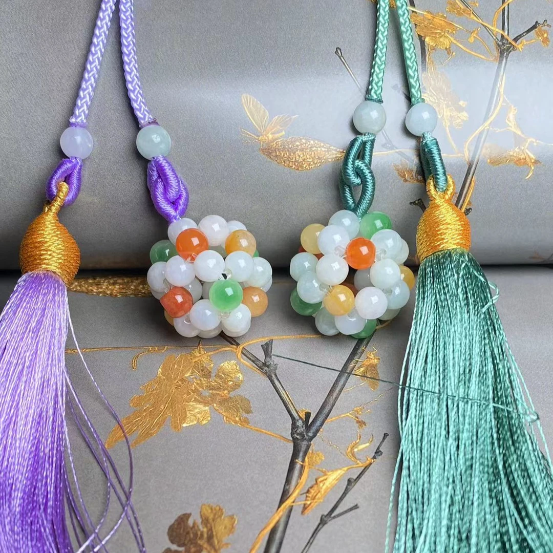 【钱多多】天然缅甸A货翡翠挂件SS33翡翠车挂多样性一条