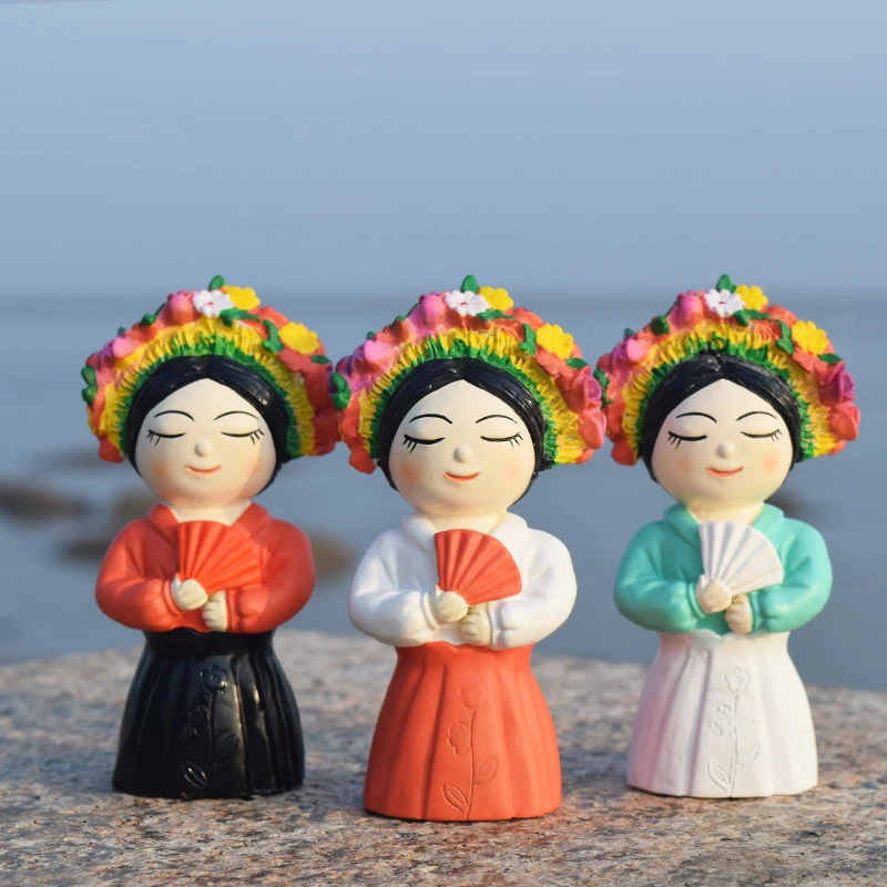 泉州文旅纪念品旅游伴手礼蟳埔簪花摆件西街文创石敢当桌面装饰