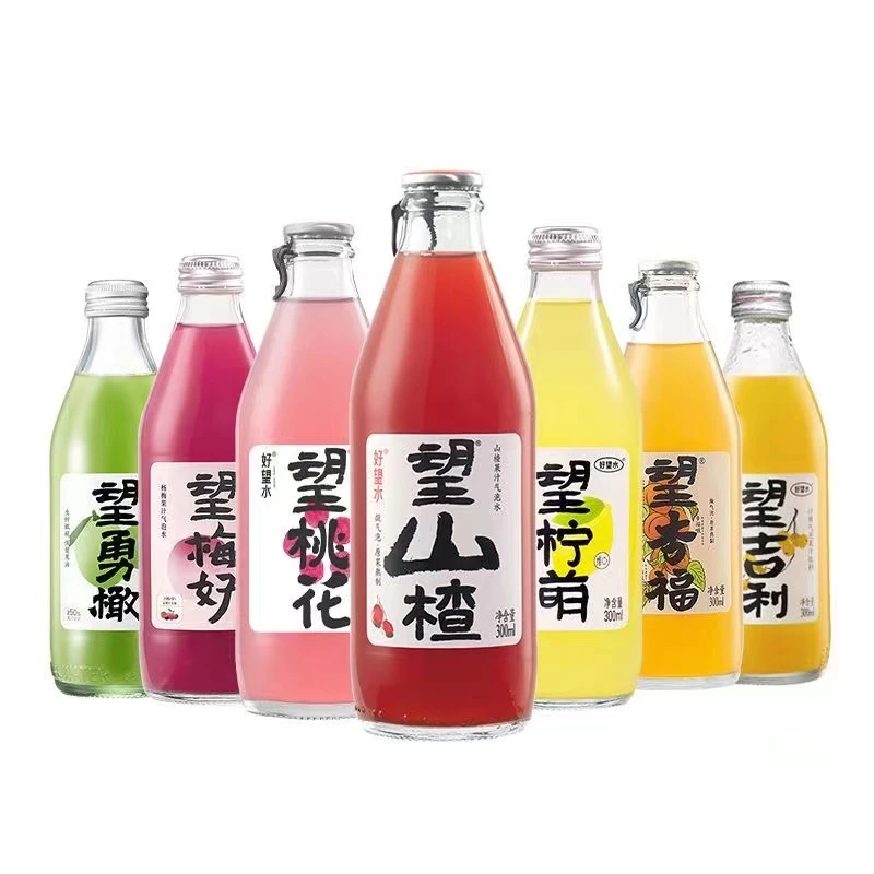 好望水果汁气泡水望山楂望桃花望杏福健康解腻冰镇爽口饮料300ml