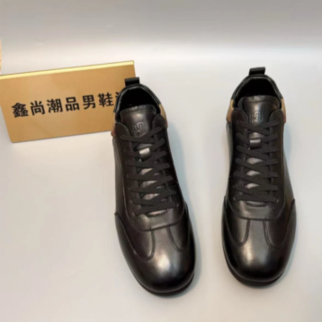 LS437-10新款男低帮高软弹商务休闲鞋时尚百搭头层男高级感德训鞋