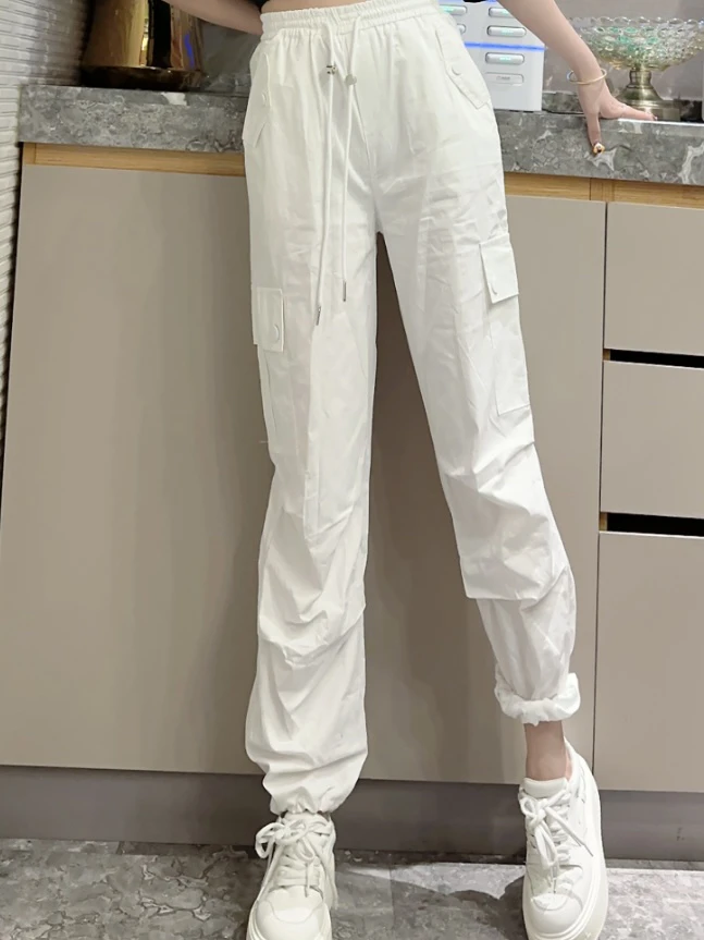 馨馨推荐～夏季百搭新款侧兜百搭休闲工装裤7631