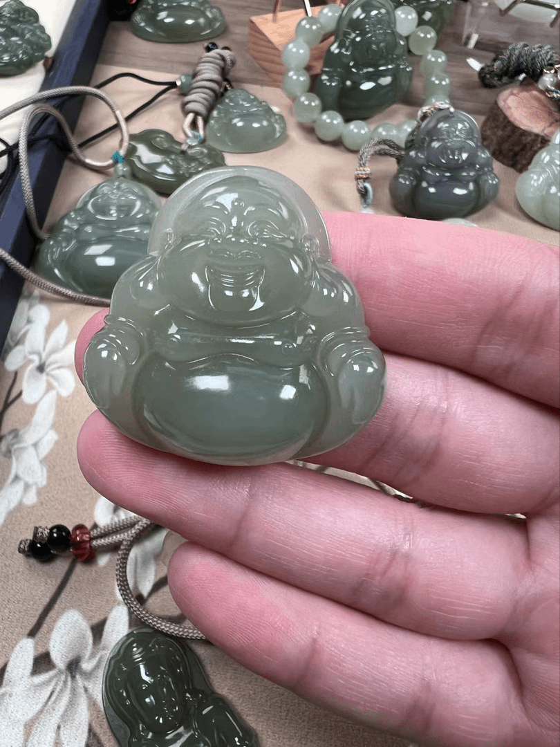 佛公和田玉青海料瑕疵