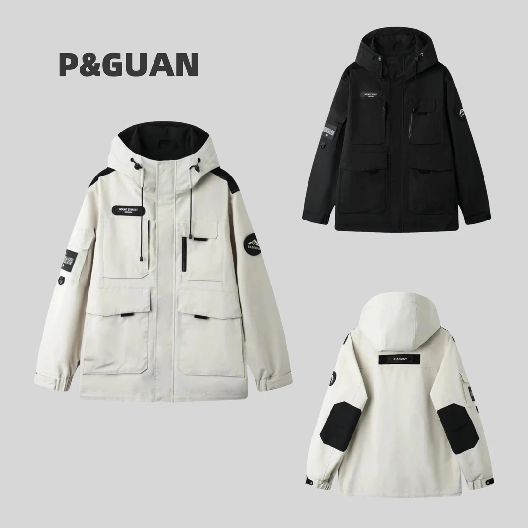 【春季】新款机能风山系工装大口袋冲锋衣外套91098